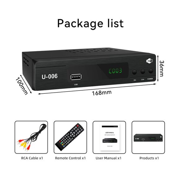 Free to air ISDB-T Digital TV Tuner Receiver Perfect for Latin America and Japan - Picture 4 of 8